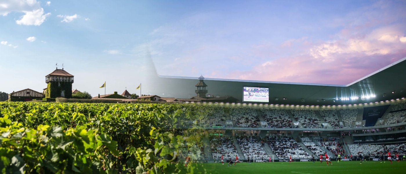 Vineyards fading into a stadium - Wine Paths
